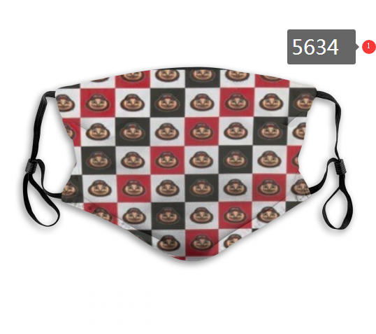 2020 NCAA Ohio State Buckeyes #6 Dust mask with filter